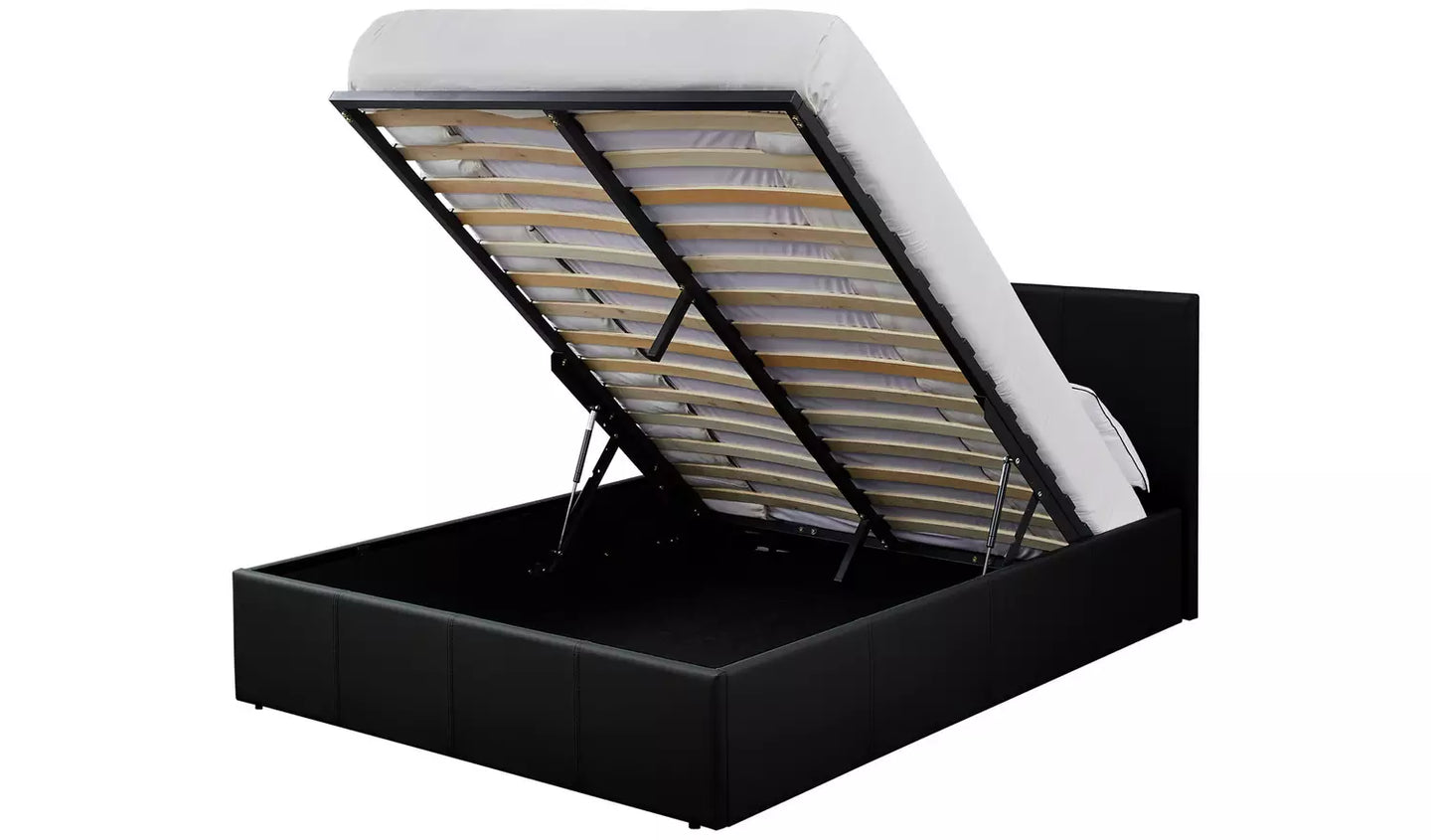 Assembled Lavendon Double End Open Ottoman Bedframe - Black